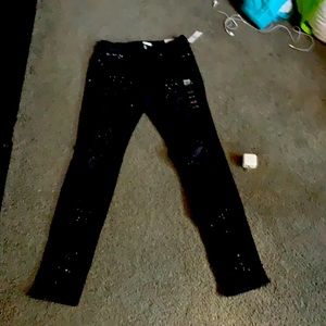 Brand new Black stacked skinny jeans from Pacsun